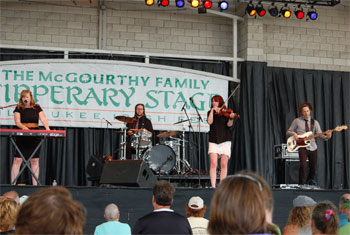 Searson at Chicago Irish Fest - July 11, 2009.  Photo by James Fidler.