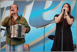 Solas at Milwaukee Irish Fest - August 16, 2008.  Photo by James Fidler.
