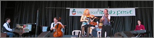 Donnell Leahy and Natalie MacMaster at Milwaukee Irish Fest - August 16, 2009