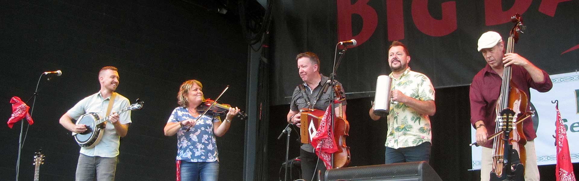 Eileen Ivers and band playing