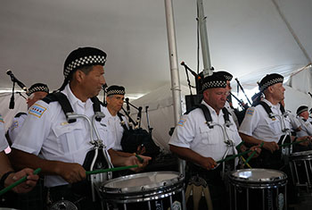 Bagpipes and Drums of the Emerald Society at Gaelic Park Irish Fest - August 27, 2023