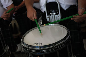 Bagpipes and Drums of the Emerald Society at Gaelic Park Irish Fest - August 27, 2023