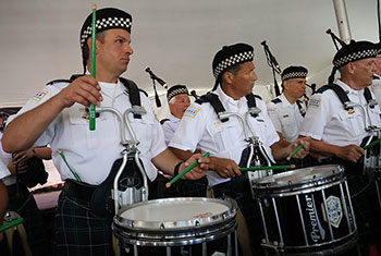 Bagpipes and Drums of the Emerald Society at Gaelic Park Irish Fest - August 27, 2023