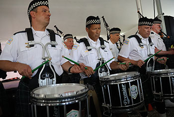 Bagpipes and Drums of the Emerald Society at Gaelic Park Irish Fest - August 27, 2023