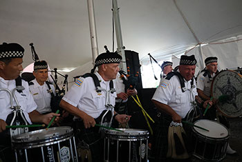 Bagpipes and Drums of the Emerald Society at Gaelic Park Irish Fest - August 27, 2023