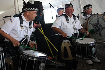 Bagpipes and Drums of the Emerald Society at Gaelic Park Irish Fest - August 27, 2023