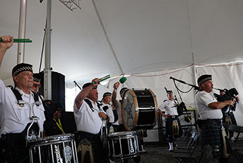 Bagpipes and Drums of the Emerald Society at Gaelic Park Irish Fest - August 27, 2023