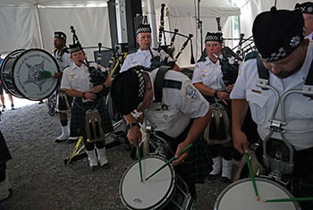 Bagpipes and Drums of the Emerald Society at Gaelic Park Irish Fest - August 27, 2023