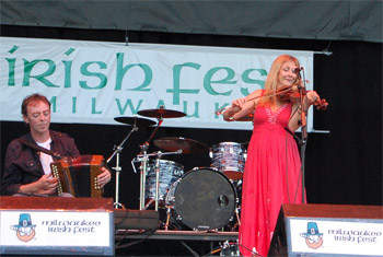 Altan at Milwaukee Irish Fest - August 21, 2011.  Photo by James Fidler