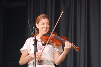 Liz Carroll, John Doyle and Friends at Mikwaukee Irish Ferst 2010 - August 21,2010.  Photo by James Fidler.