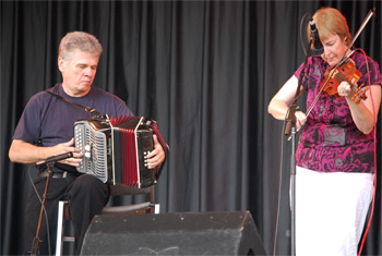 Liz Carroll, John Doyle and Friends at Mikwaukee Irish Ferst 2010 - August 21,2010.  Photo by James Fidler.