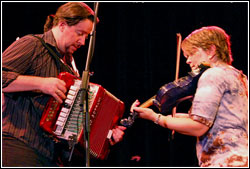 Eileen Ivers at Milwaukee Irish Fest - August 16, 2008.  Photo by James Fidler.