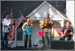 April Verch Band in Long Grove, Illinois - August 17, 2008.  Photo by James Fidler.