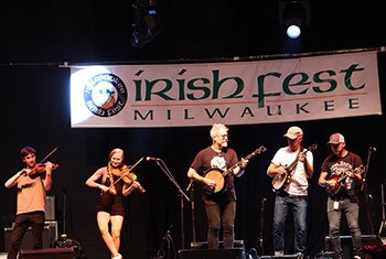 Gadan with Enda Scahill and Hillary Klug at Milwaukee Irish Fest - August 16, 202