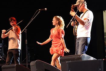 Gadan with Enda Scahill and Hillary Klug at Milwaukee Irish Fest - August 16, 202