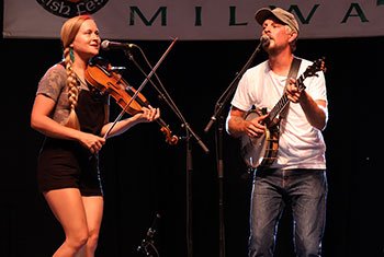 Gadan with Enda Scahill and Hillary Klug at Milwaukee Irish Fest - August 16, 202