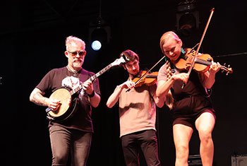Gadan with Enda Scahill and Hillary Klug at Milwaukee Irish Fest - August 16, 202