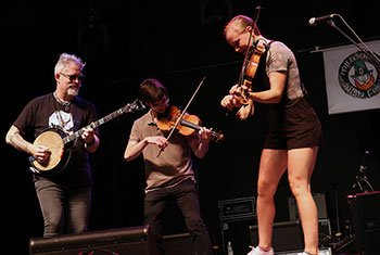 Gadan with Enda Scahill and Hillary Klug at Milwaukee Irish Fest - August 16, 202