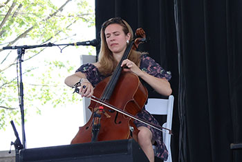 Colm and Laura Keegan at Milwaukee Irish Fest - August 20, 2023