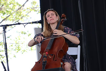 Colm and Laura Keegan at Milwaukee Irish Fest - August 20, 2023