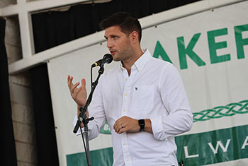 Colm and Laura Keegan at Milwaukee Irish Fest - August 20, 2023