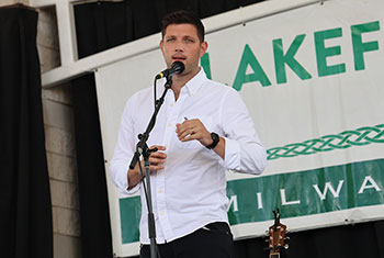 Colm and Laura Keegan at Milwaukee Irish Fest - August 20, 2023