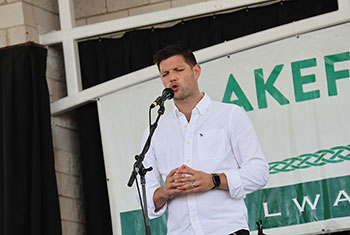 Colm and Laura Keegan at Milwaukee Irish Fest - August 20, 2023