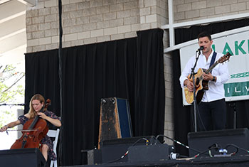 Colm and Laura Keegan at Milwaukee Irish Fest - August 20, 2023