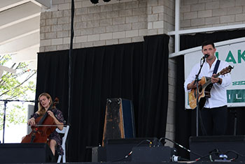 Colm and Laura Keegan at Milwaukee Irish Fest - August 20, 2023