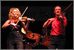 Donnell Leahy and Natalie MacMaster at Milwaukee Irish Fest - August 15, 2009