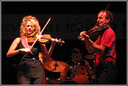 Donnell Leahy and Natalie MacMaster at Milwaukee Irish Fest - August 15, 2009