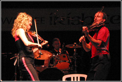 Donnell Leahy and Natalie MacMaster at Milwaukee Irish Fest - August 15, 2009