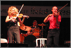 Donnell Leahy and Natalie MacMaster at Milwaukee Irish Fest - August 15, 2009