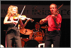 Donnell Leahy and Natalie MacMaster at Milwaukee Irish Fest - August 15, 2009