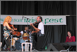 Donnell Leahy and Natalie MacMaster at Milwaukee Irish Fest - August 16, 2009