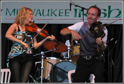 Donnell Leahy and Natalie MacMaster at Milwaukee Irish Fest - August 16, 2009