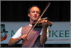 Donnell Leahy and Natalie MacMaster at Milwaukee Irish Fest - August 16, 2009