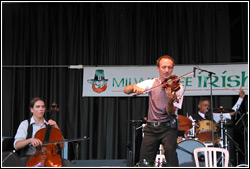 Donnell Leahy and Natalie MacMaster at Milwaukee Irish Fest - August 16, 2009