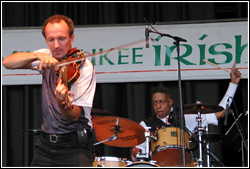 Donnell Leahy and Natalie MacMaster at Milwaukee Irish Fest - August 16, 2009