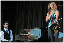 Donnell Leahy and Natalie MacMaster at Milwaukee Irish Fest - August 16, 2009