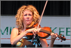 Donnell Leahy and Natalie MacMaster at Milwaukee Irish Fest - August 16, 2009