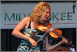 Donnell Leahy and Natalie MacMaster at Milwaukee Irish Fest - August 16, 2009