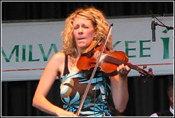 Donnell Leahy and Natalie MacMaster at Milwaukee Irish Fest - August 16, 2009