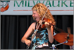 Donnell Leahy and Natalie MacMaster at Milwaukee Irish Fest - August 16, 2009