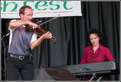 Donnell Leahy and Natalie MacMaster at Milwaukee Irish Fest - August 16, 2009