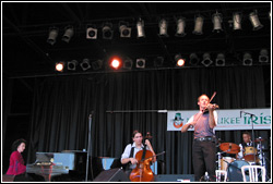 Donnell Leahy and Natalie MacMaster at Milwaukee Irish Fest - August 15, 2009