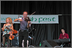 Donnell Leahy and Natalie MacMaster at Milwaukee Irish Fest - August 16, 2009