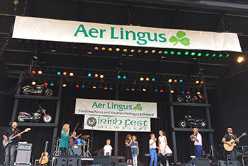 Donnell Leahy, Natalie MacMaster and Family at Milwaukee Irish Fest - August 17, 2018