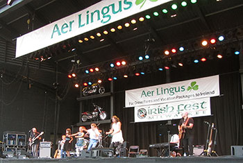 Donnell Leahy, Natalie MacMaster and Family at Milwaukee Irish Fest - August 19, 2018