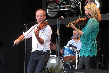 Donnell Leahy, Natalie MacMaster and Family at Milwaukee Irish Fest - August 19, 2018